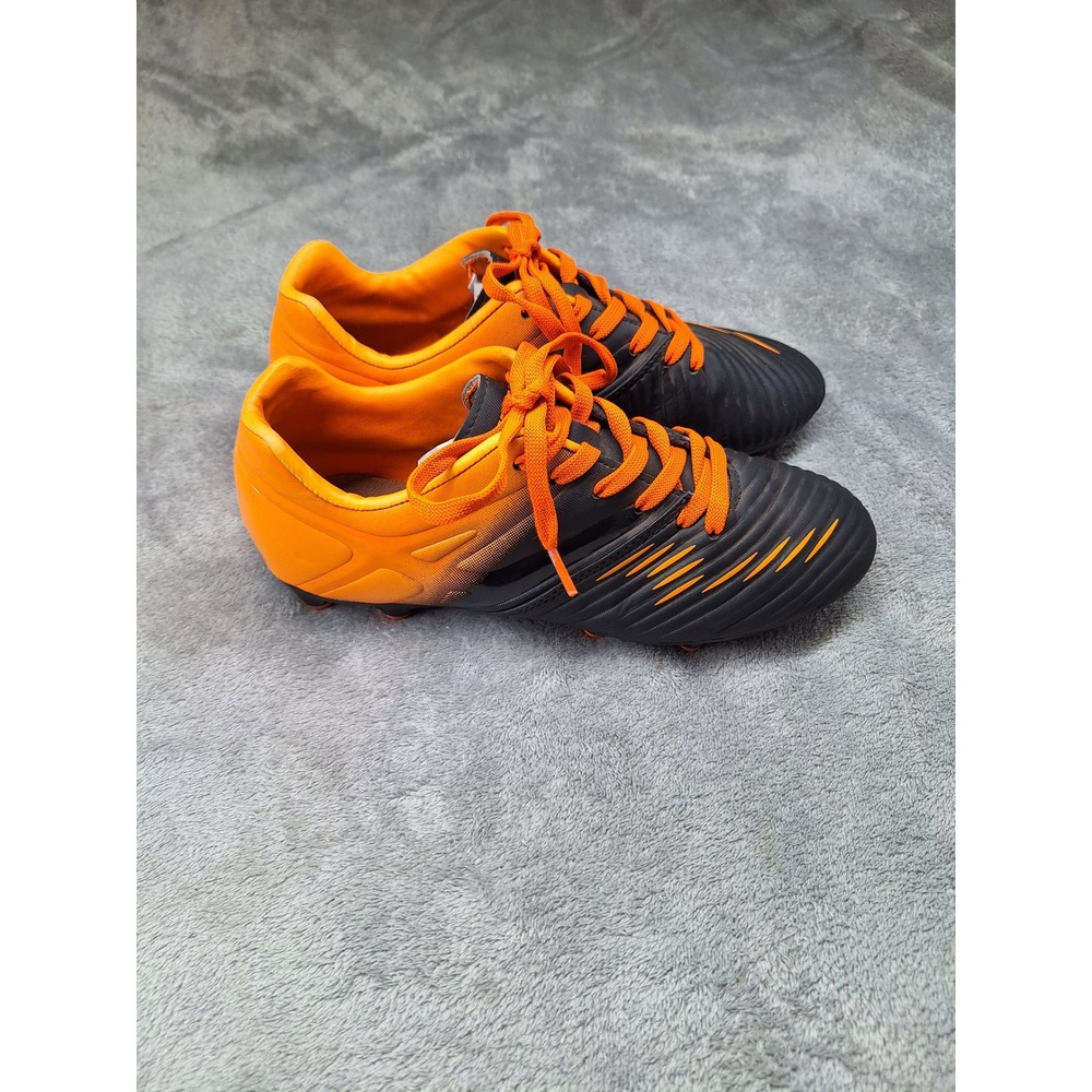 Vizari Kids Soccer Cleats Black Orange Firm Ground Athletic Shoes Size 4.5Y - Picture 3 of 6